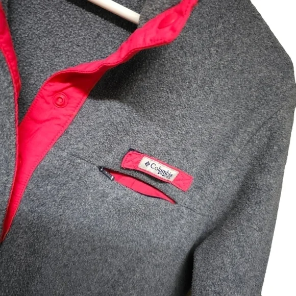 COLUMBIA Gray PFG Split Neck Jacket - Picture 4 of 9